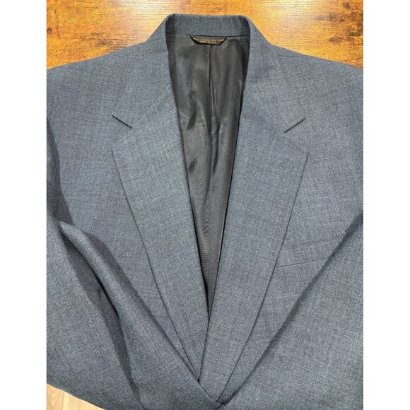 WTG Lacrosse Elegant Blue Blazer Jacket Sport Coat Gold Button Size 48L - Picture 6 of 10